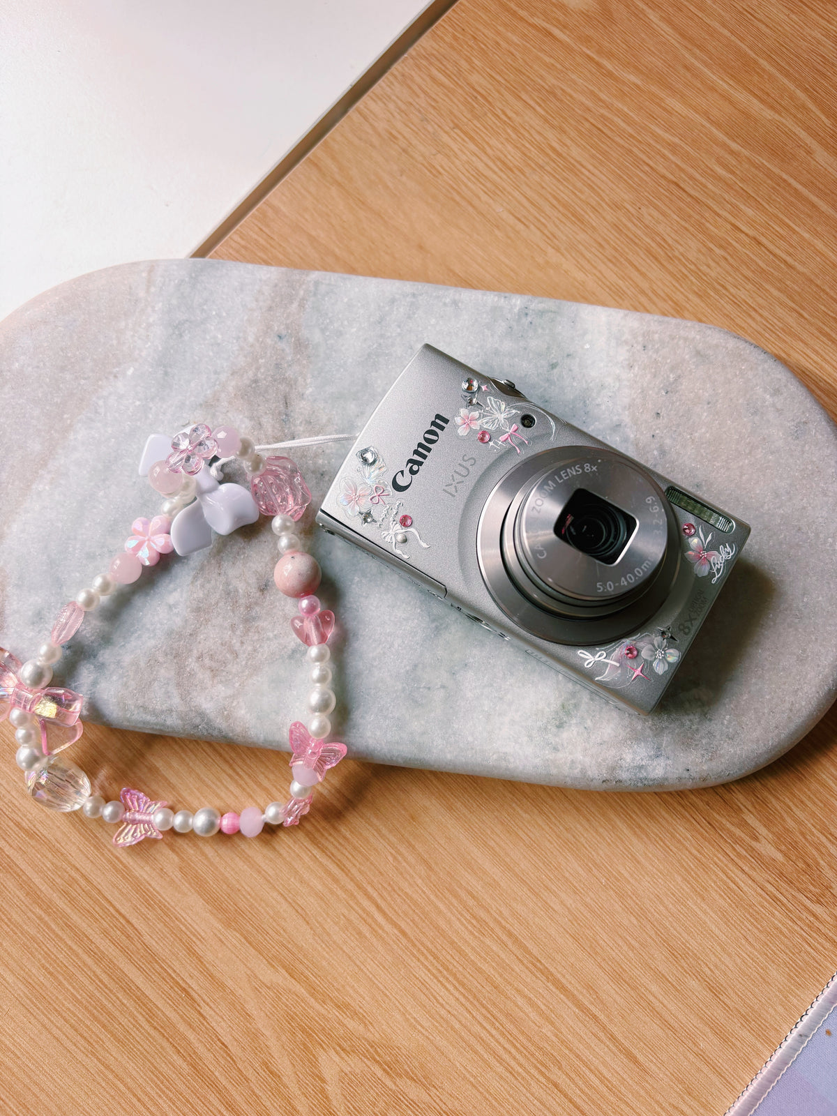 “Petal Veil” — Canon IXUS 185 Curated Digi Cam Set 🌸