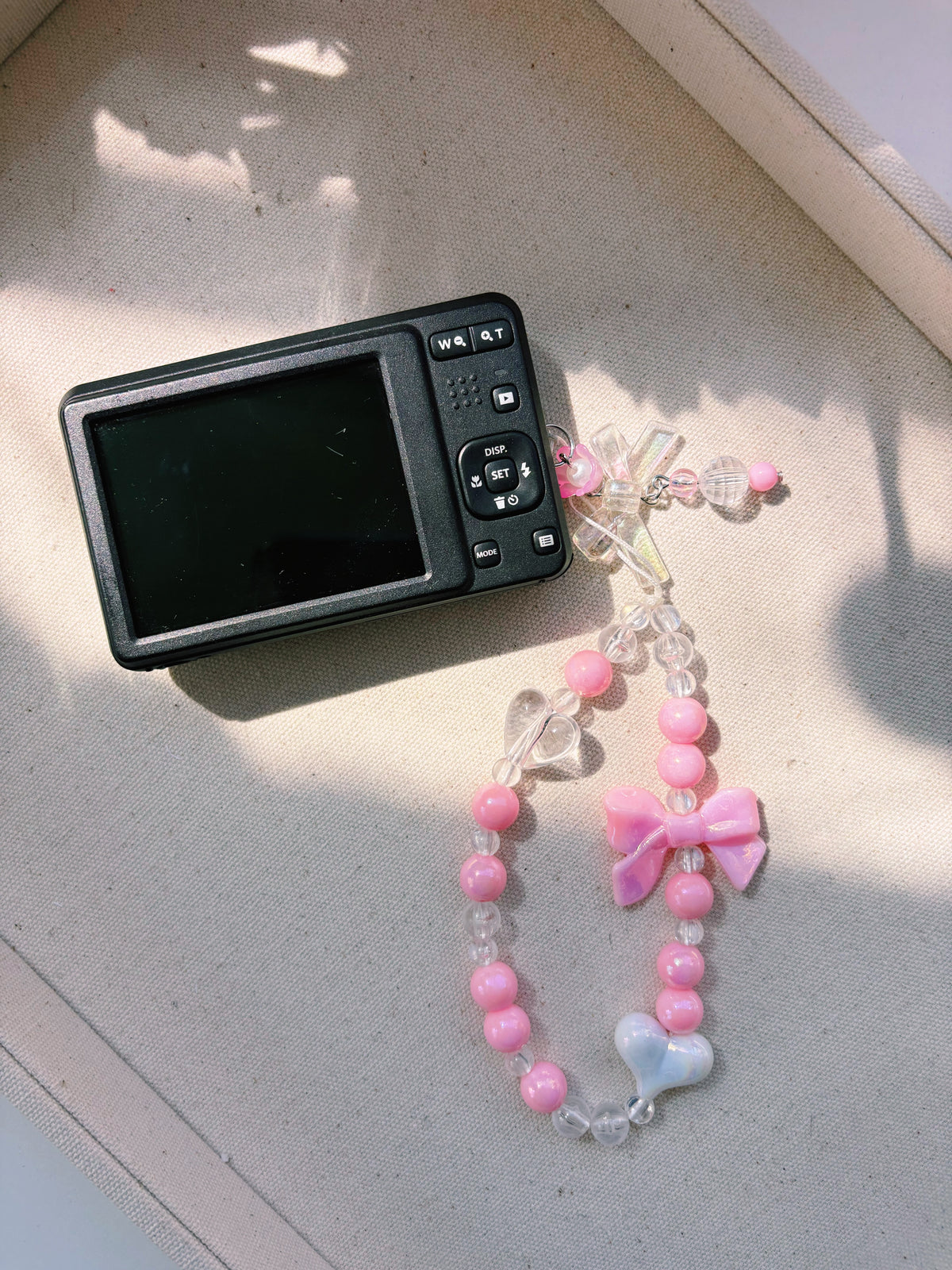 “Pink Noir” 🖤🎀 Kodak PIXPRO FZ55 | Black 16MP Digital Camera + Custom Charm