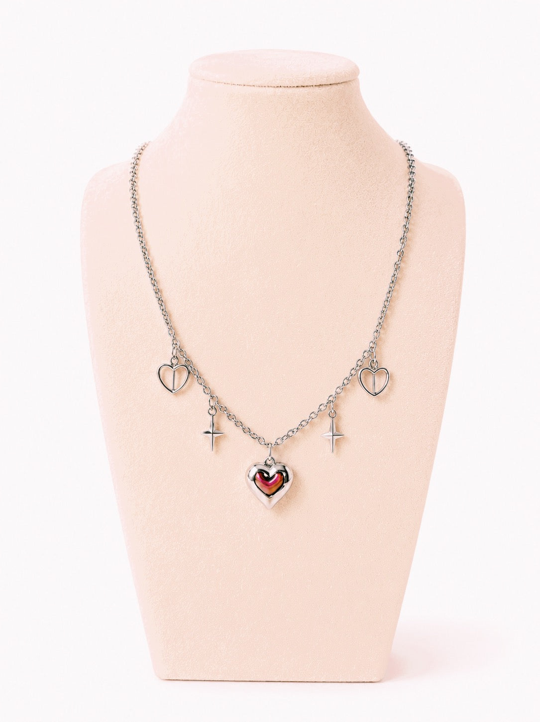 LOVESONG.MP3 - Hearts & Stars Layering Necklace