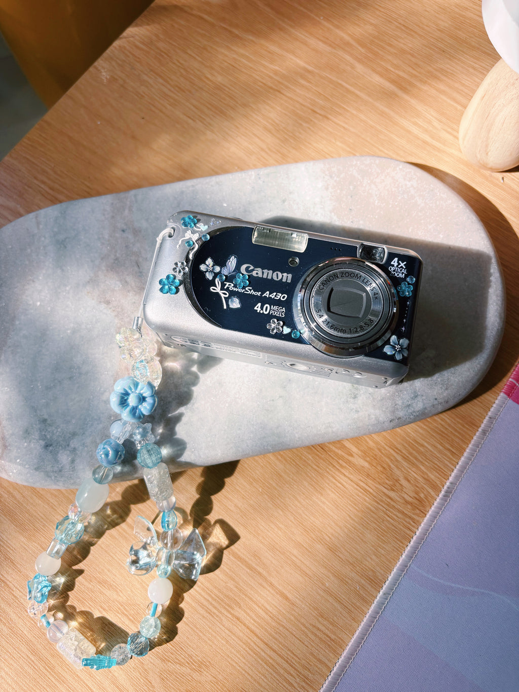 “Blueberry” 🫐 Canon PowerShot A430 - Soft Blue Vintage Digi Cam (SoftPixelDiaries Curated)
