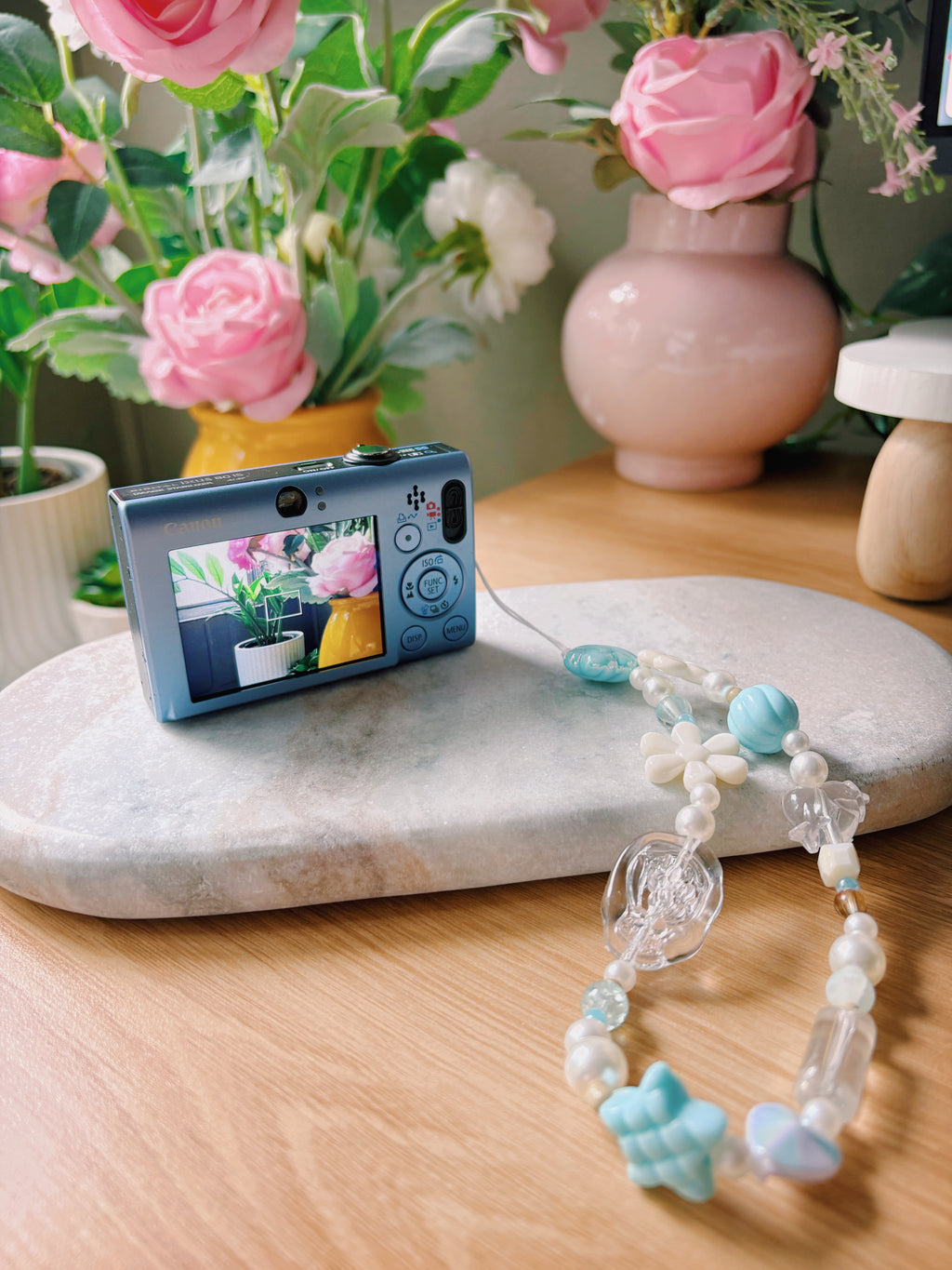 “Mariselle” – Ocean Boho Digi Cam (8MP) | Canon Ixus 80 IS in Blue