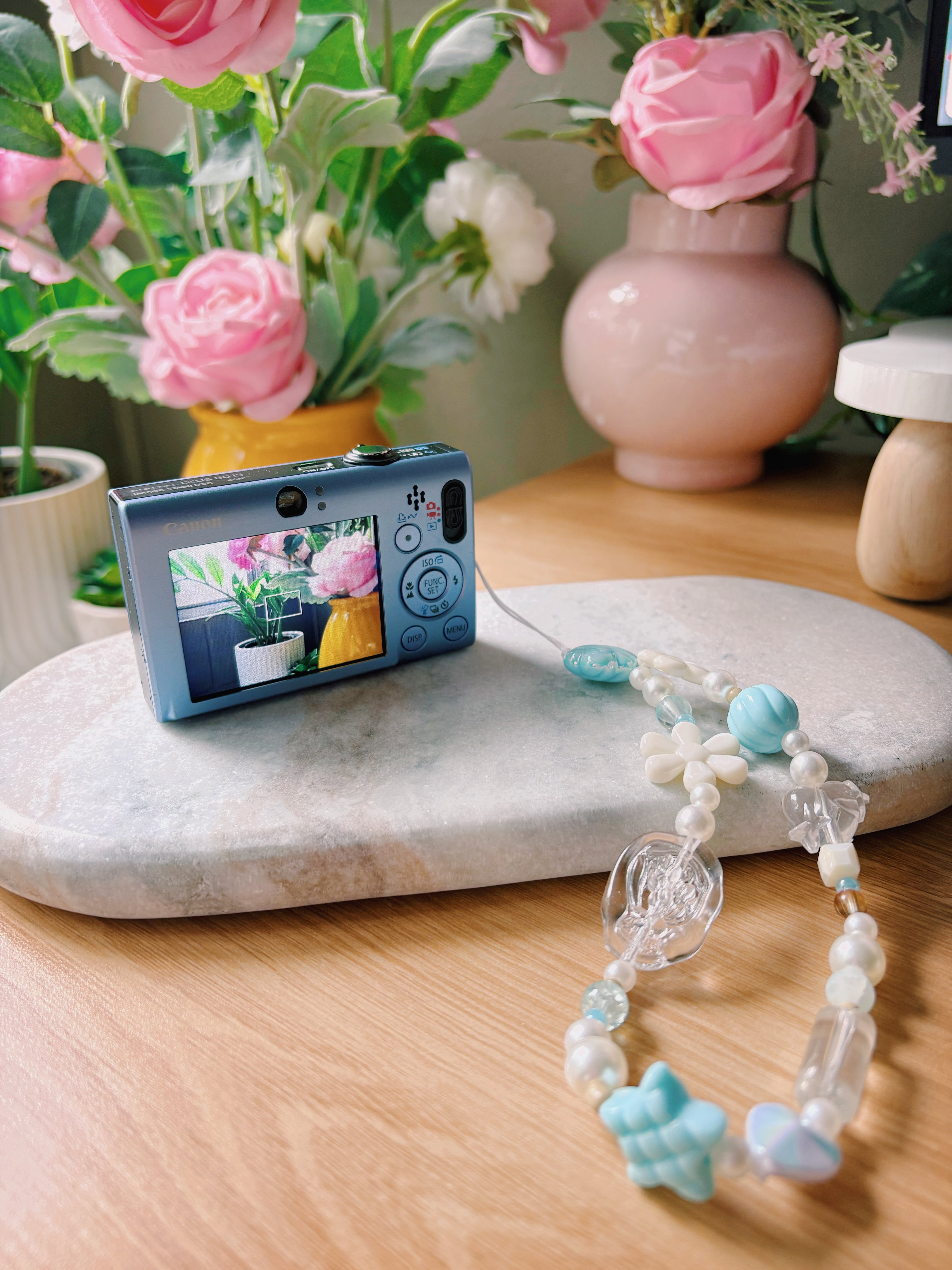 “Mariselle” – Ocean Boho Digi Cam (8MP) | Canon Ixus 80 IS in Blue