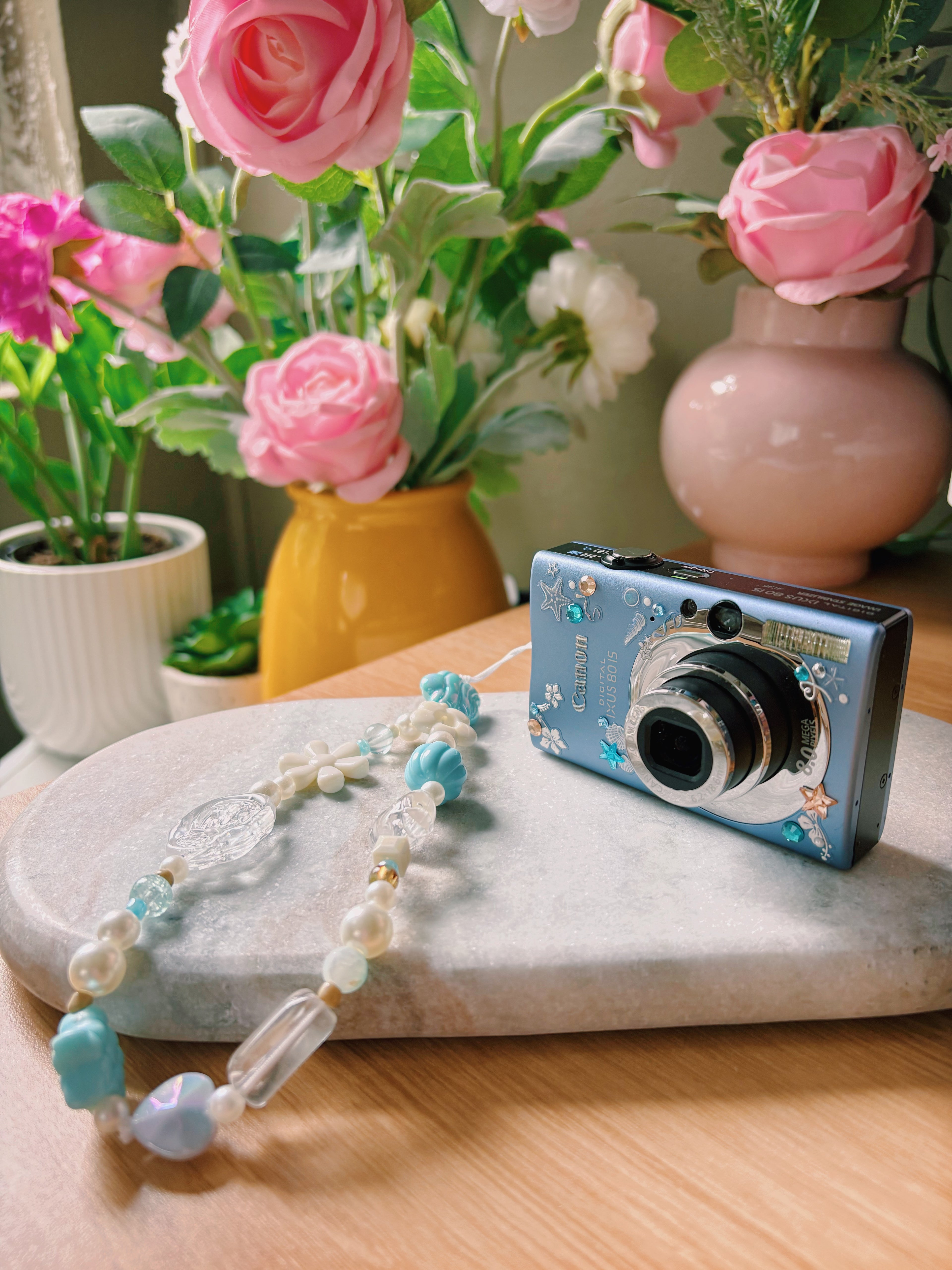 “Mariselle” – Ocean Boho Digi Cam (8MP) | Canon Ixus 80 IS in Blue