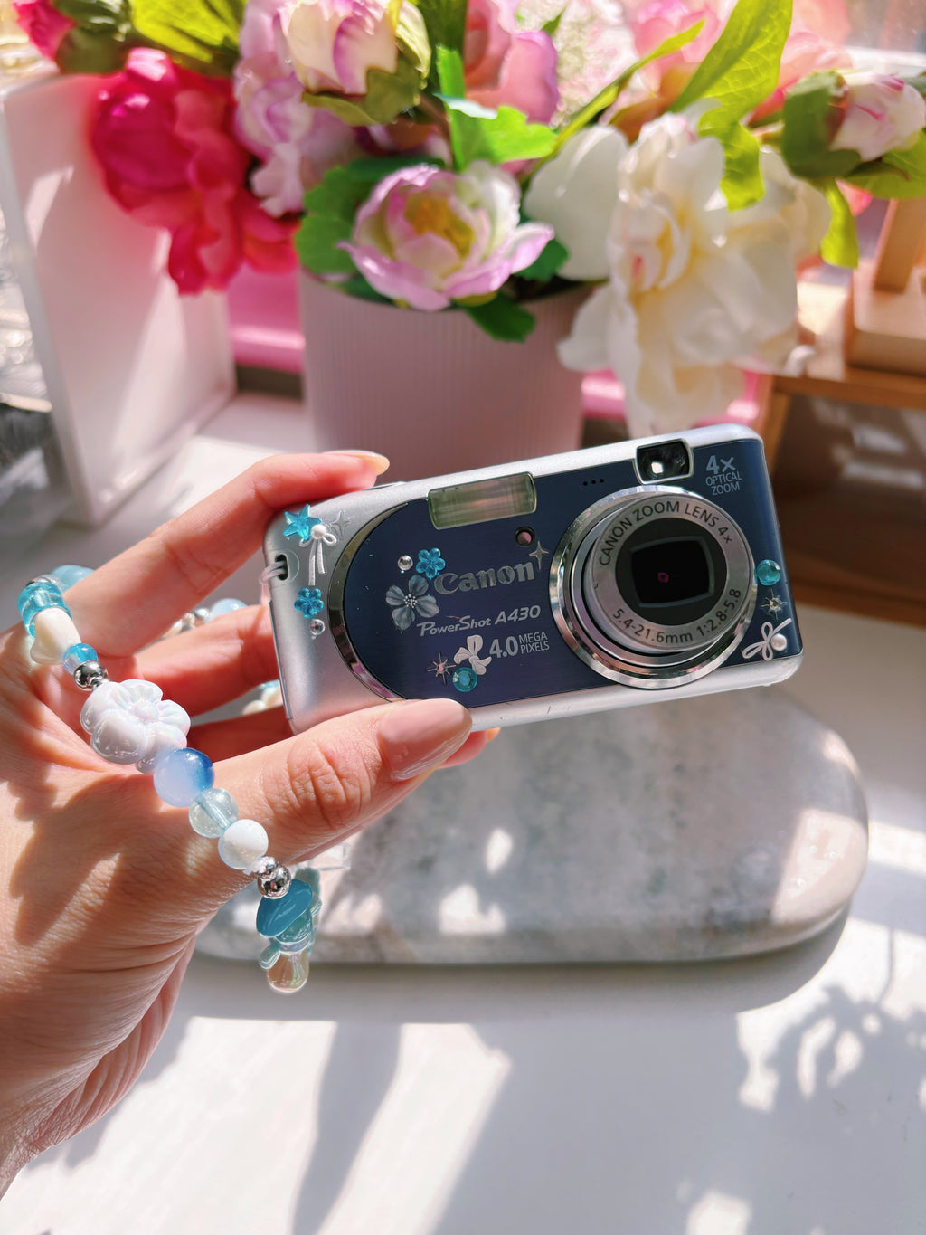 Sky Milk ☁️🩵 - Canon Powershot a430 digital camera | soft pixel diaries curated gift set