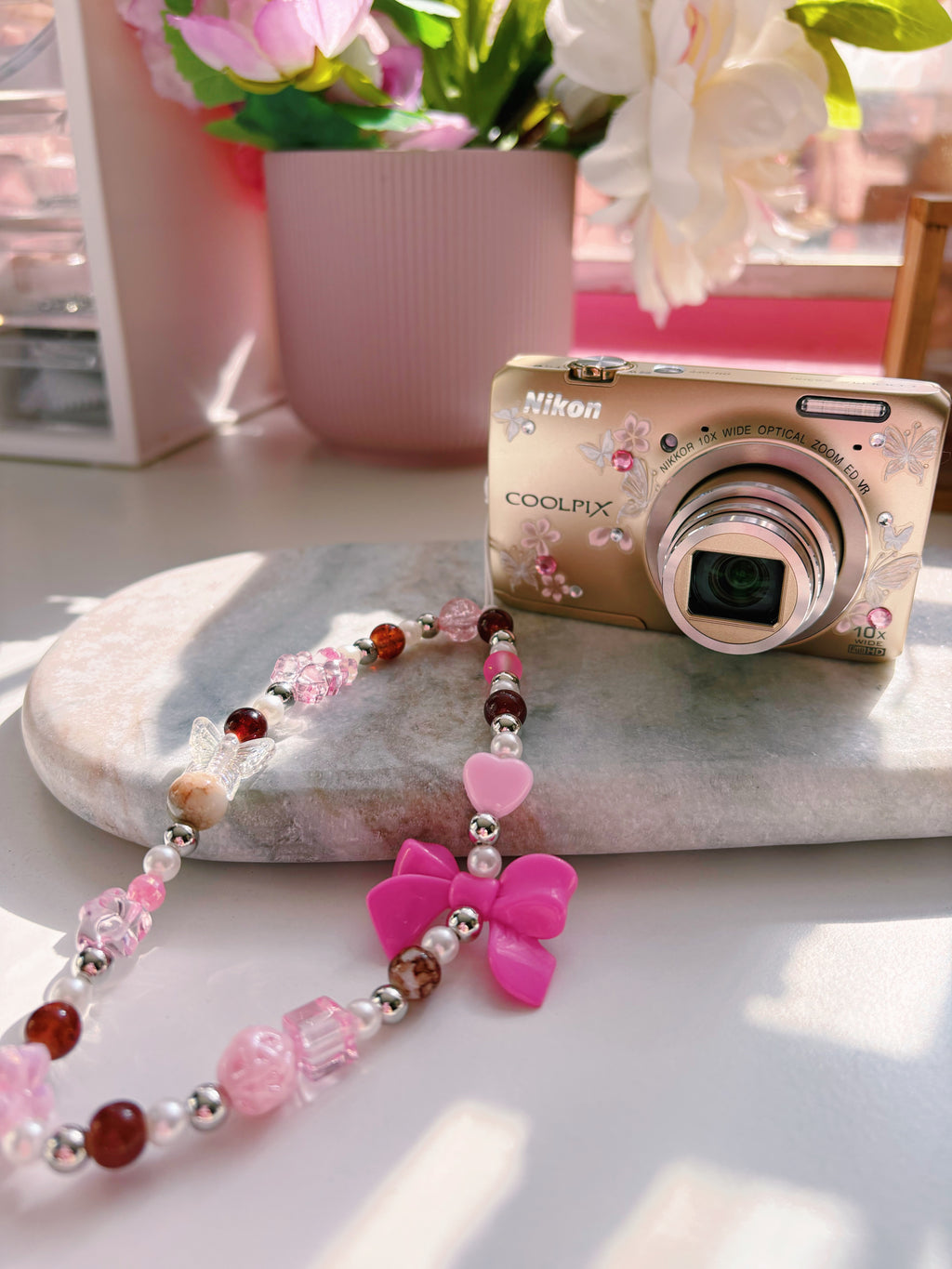 Rosé Bloom 🌸🍓🎀 Nikon Coolpix S6300 Digital Camera | Soft Pixel Diaries