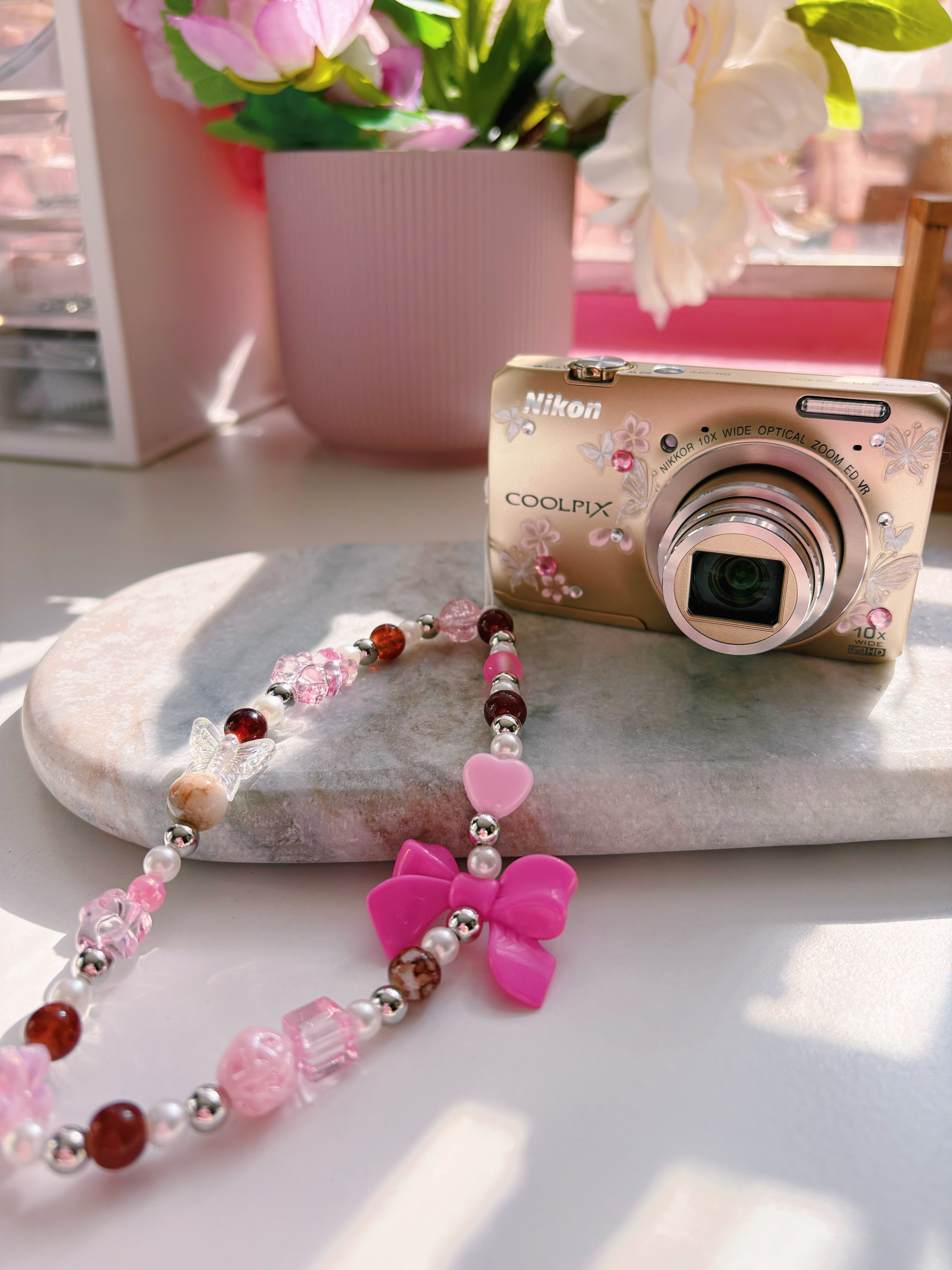 Rosé Bloom 🌸🍓🎀 Nikon Coolpix S6300 Digital Camera | Soft Pixel Diaries