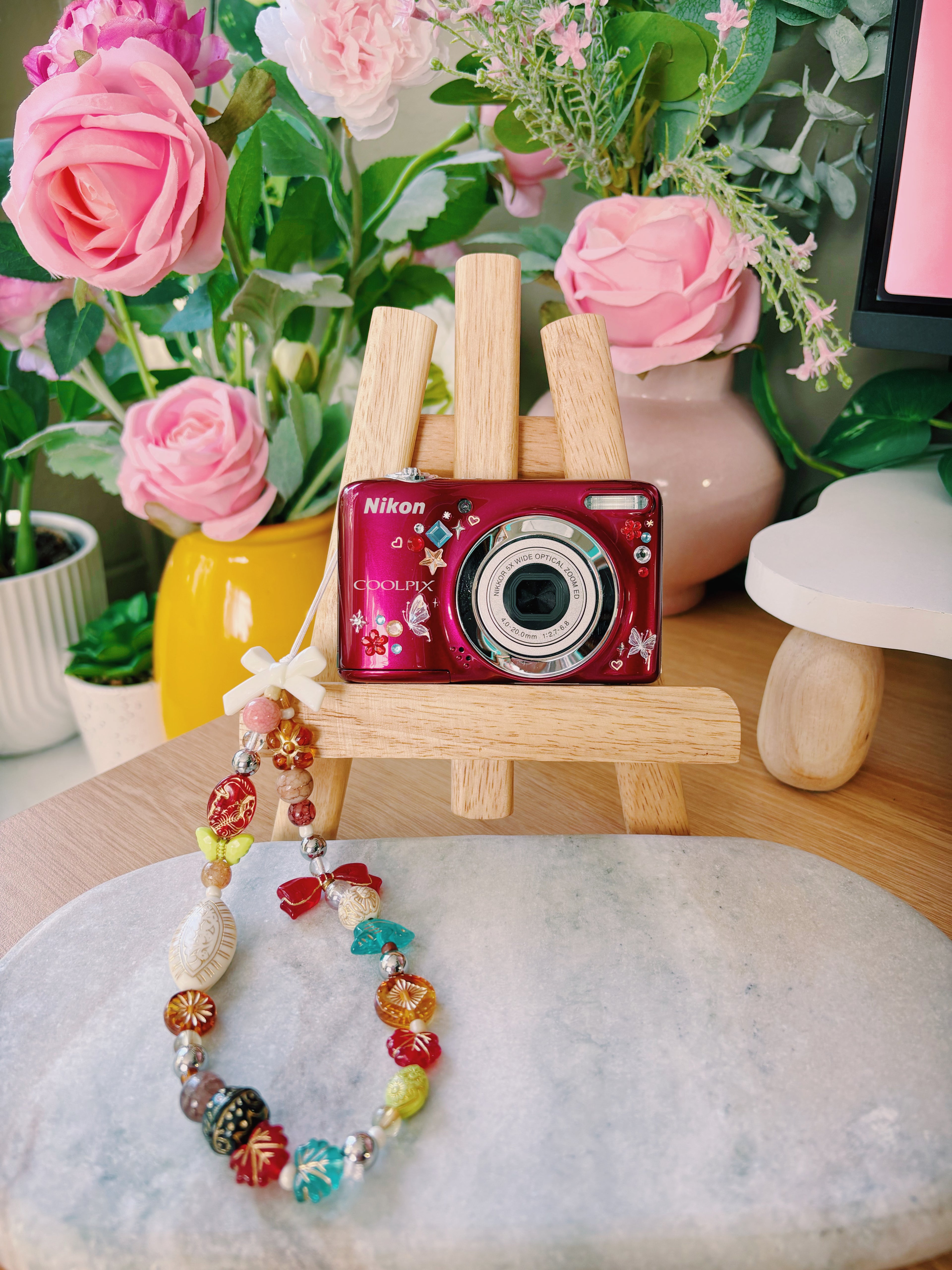 "Sienna" - Earth Red Boho Digi Cam | Nikon Coolpix L25 (Red)