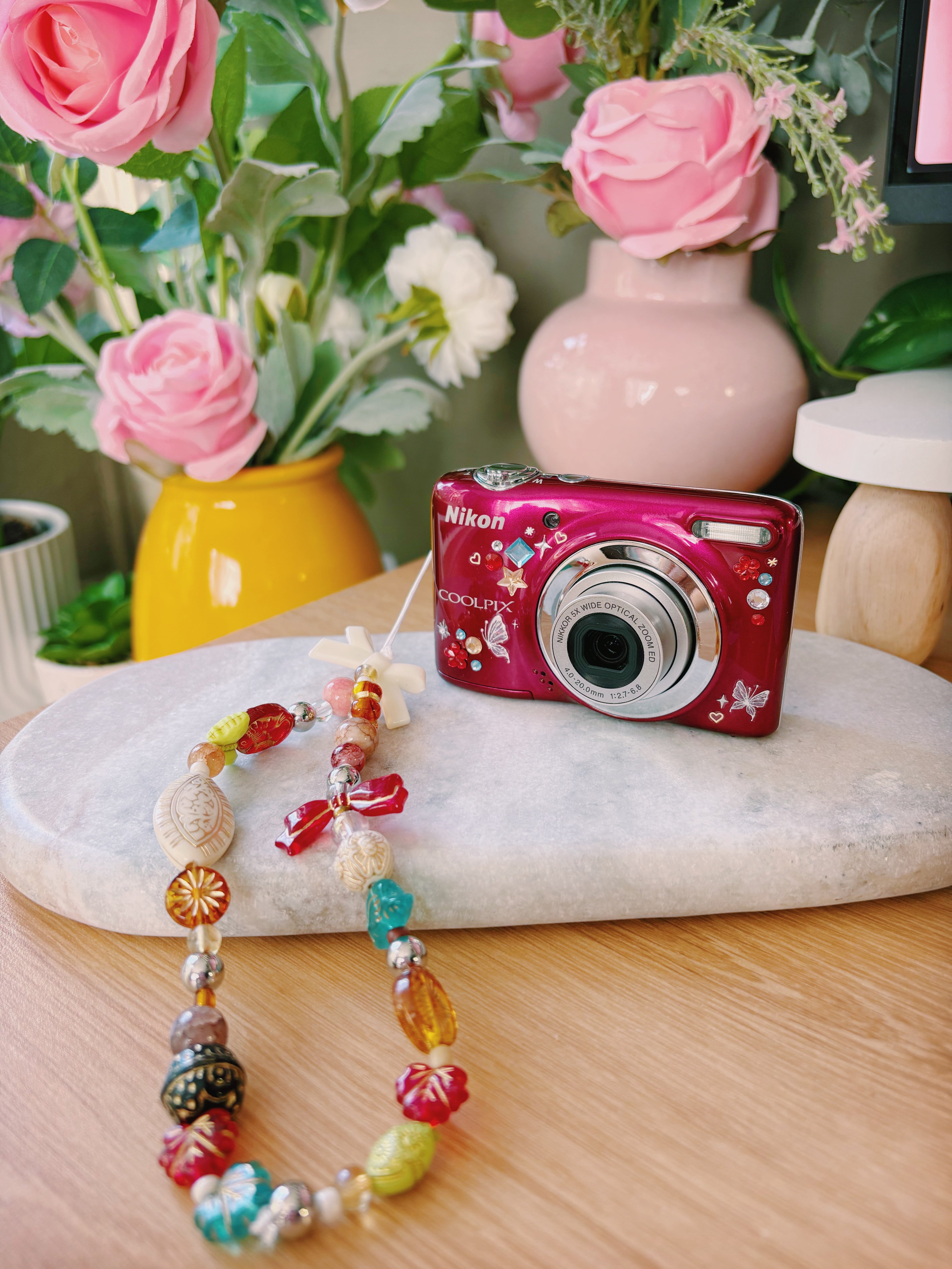 "Sienna" - Earth Red Boho Digi Cam | Nikon Coolpix L25 (Red)