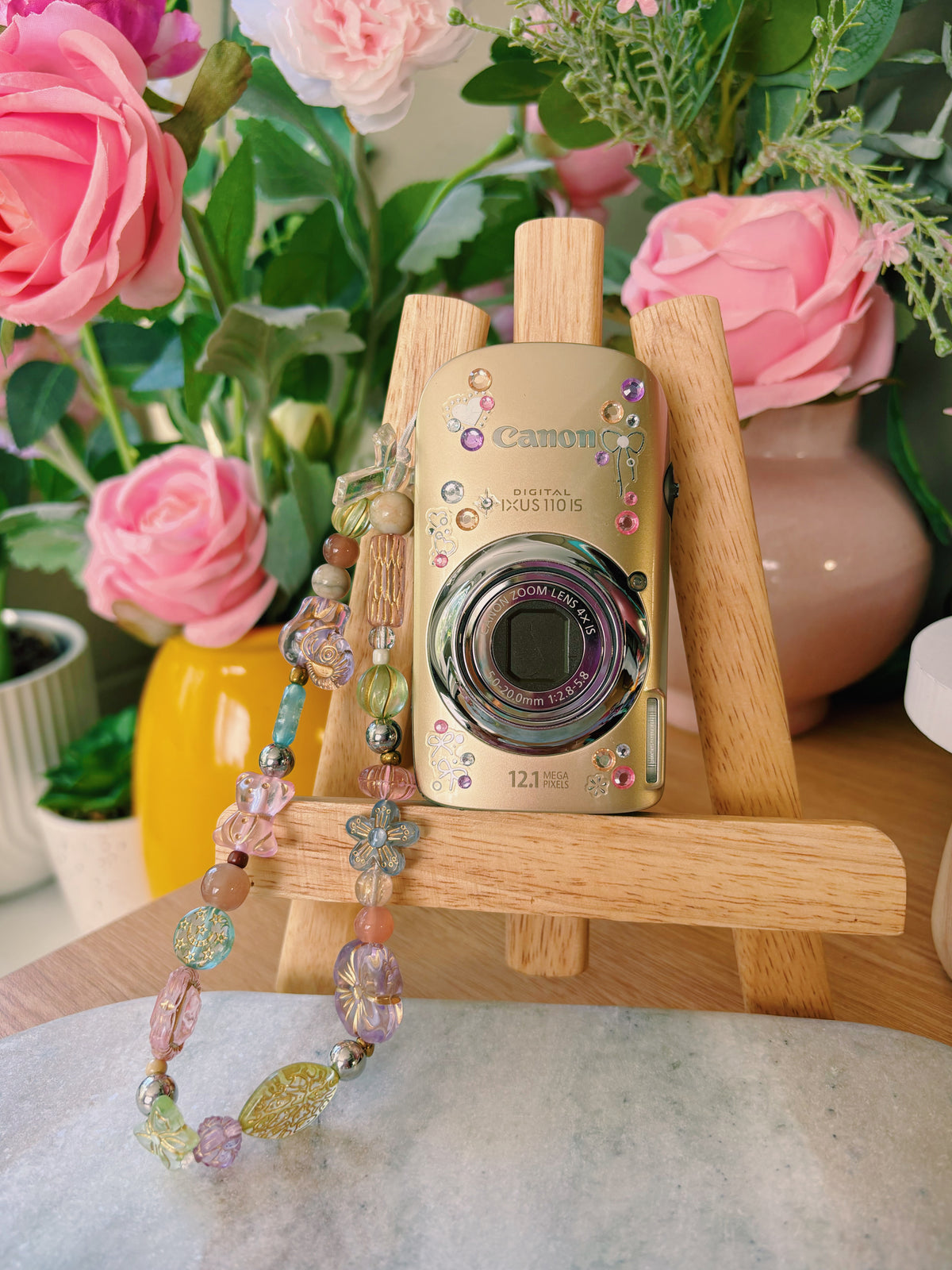 "Marigold" Golden Sun Boho Digi Cam | Canon Ixus 110 IS (Gold)